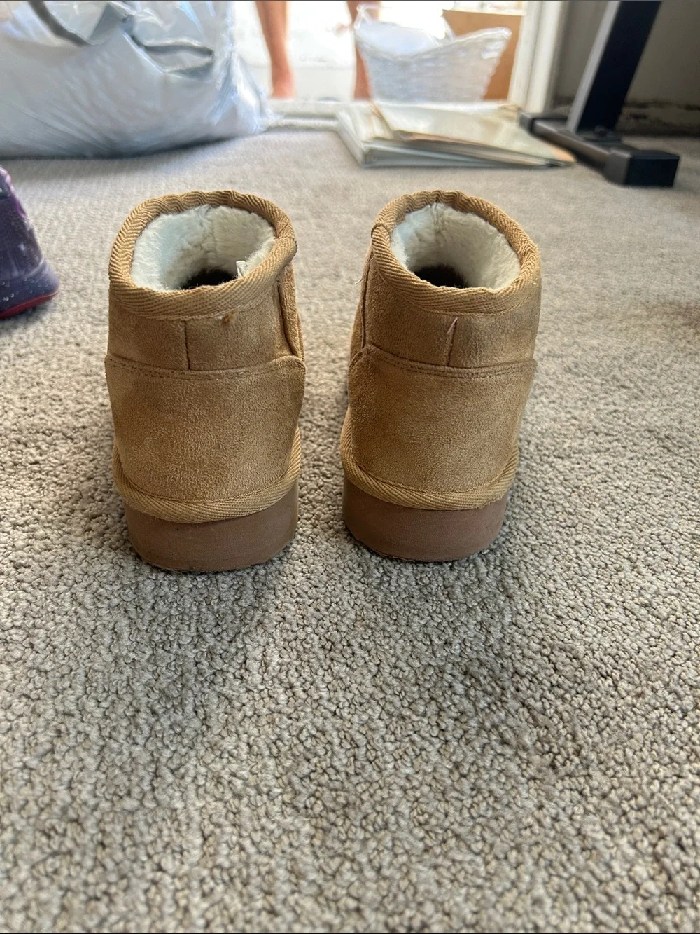 Place Kids Ankle Winter Boots in Chestnut